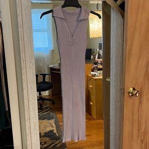 Polo style dress LILAC